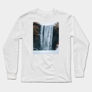 Snowy Waterfall Long Sleeve T-Shirt